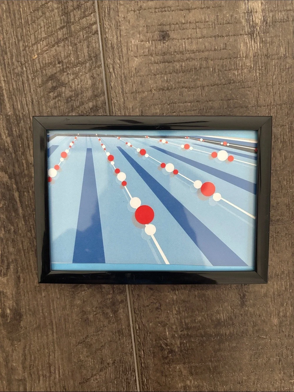Swim Pool Wall Art Set of 3 - Blue Pool Decor Custom made.
